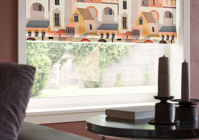 Santiago, Salsa - Motorised Roman Blind - Image 5